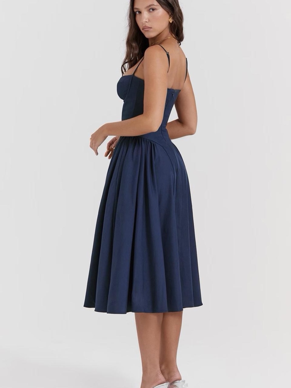 NWT House of CB Samaria navy midi dress - Picture 3 of 6